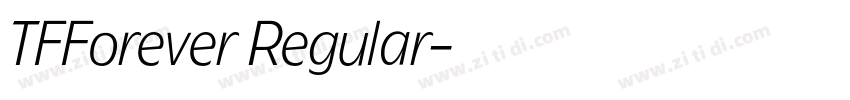 TFForever Regular字体转换